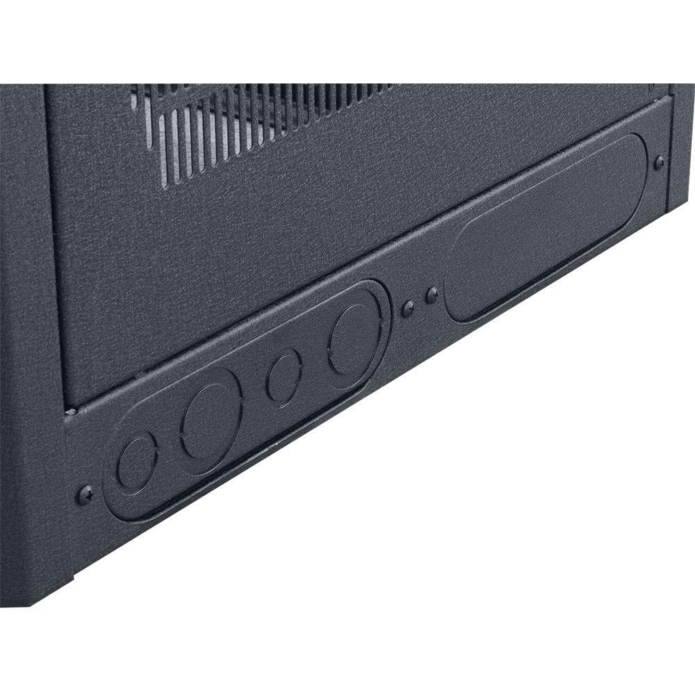 Lowell Manufacturing Rack-Gangable-44U 22"Deep, 1-Pair Rails, Rear Door