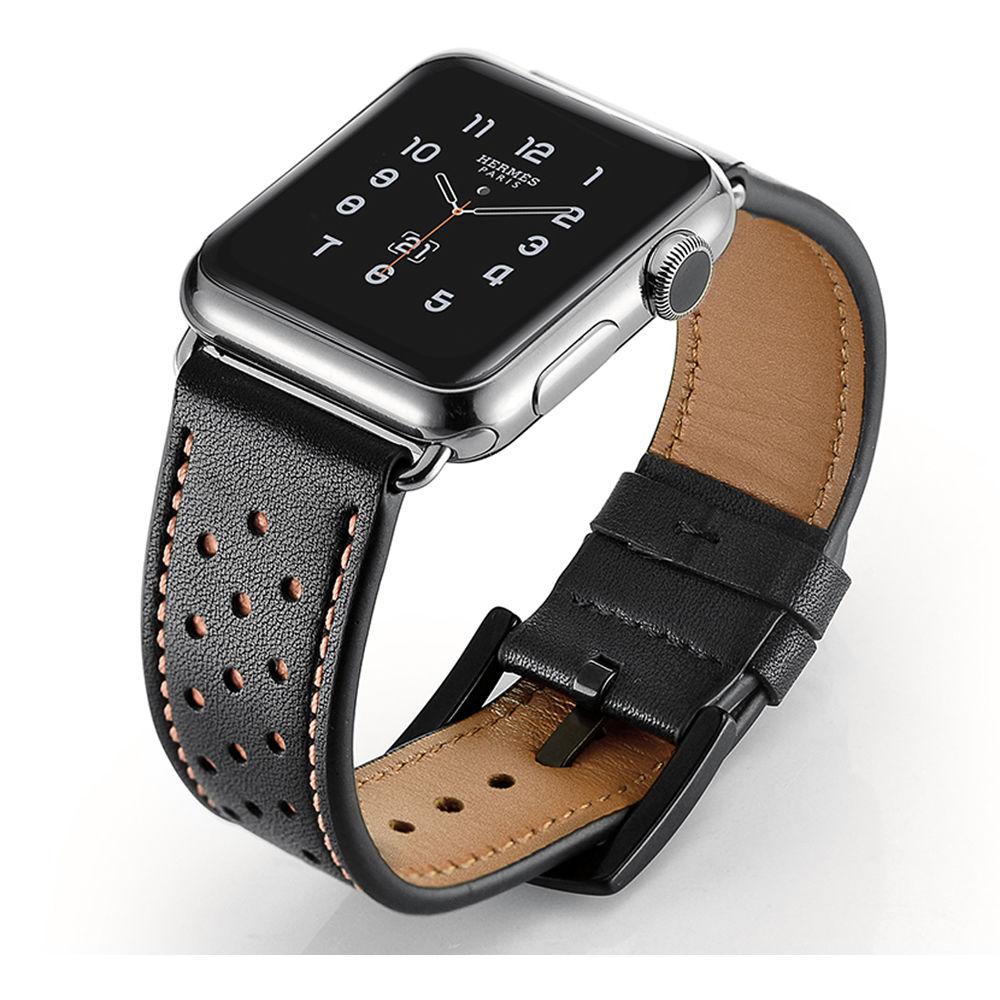 CASEPH Genuine Leather Band for 38mm 40mm Apple Watch