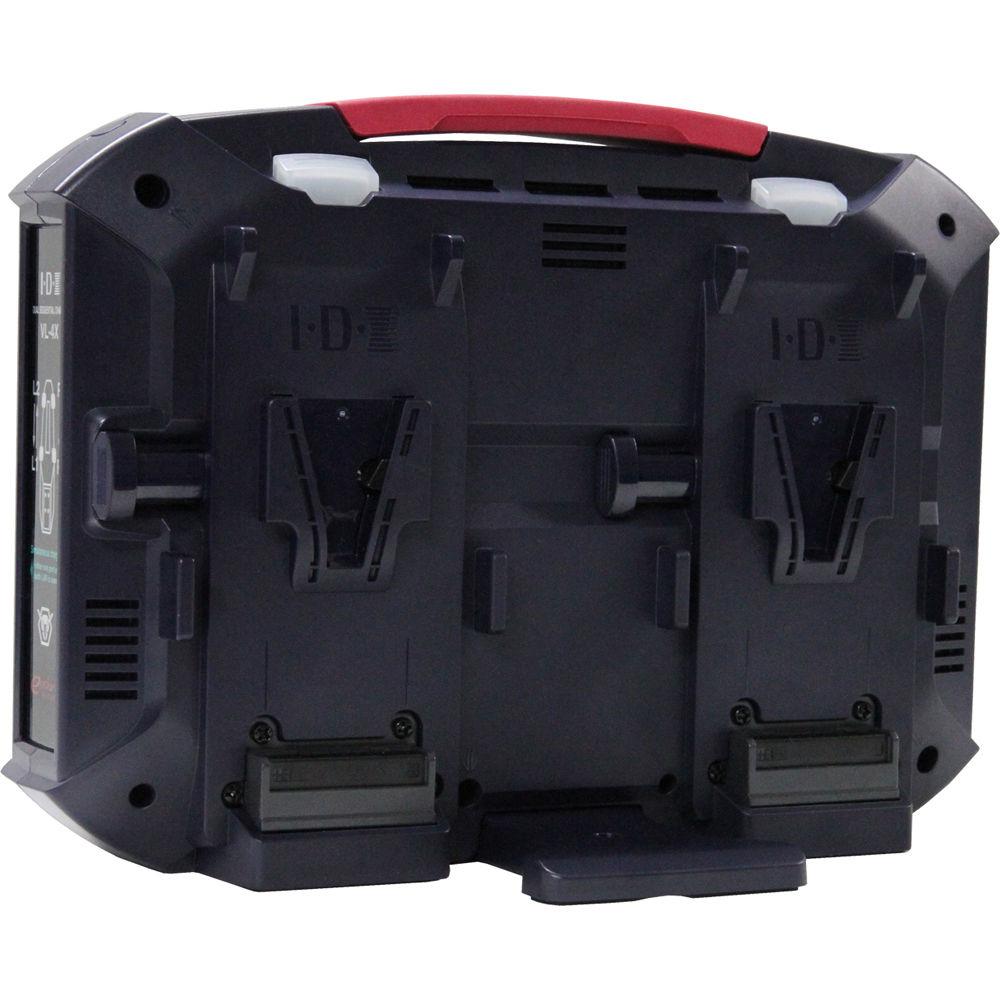 IDX System Technology VL-4X 4-Channel V-Mount Charger with Power Supply