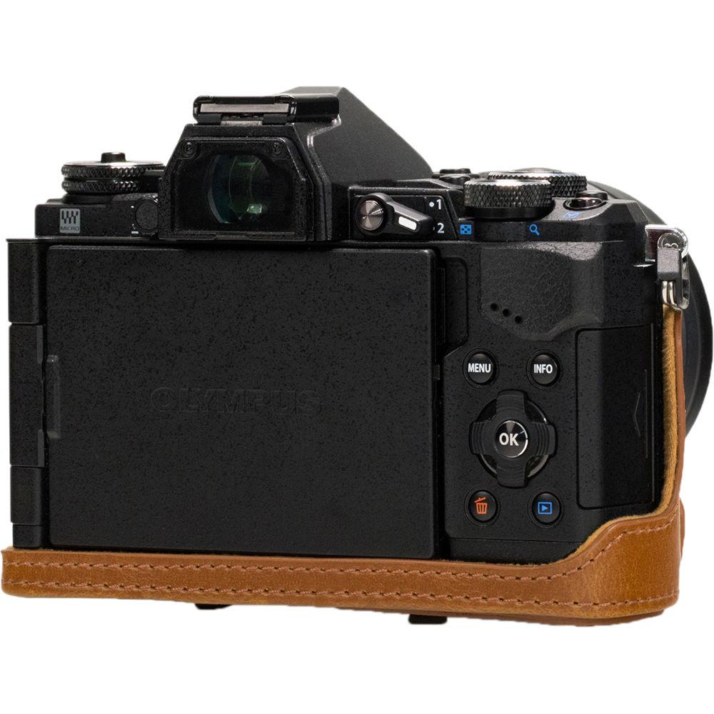 MegaGear Ever Ready PU Leather Case and Strap for Olympus OM-D E-M5 Mark II with 12-40mm Lens