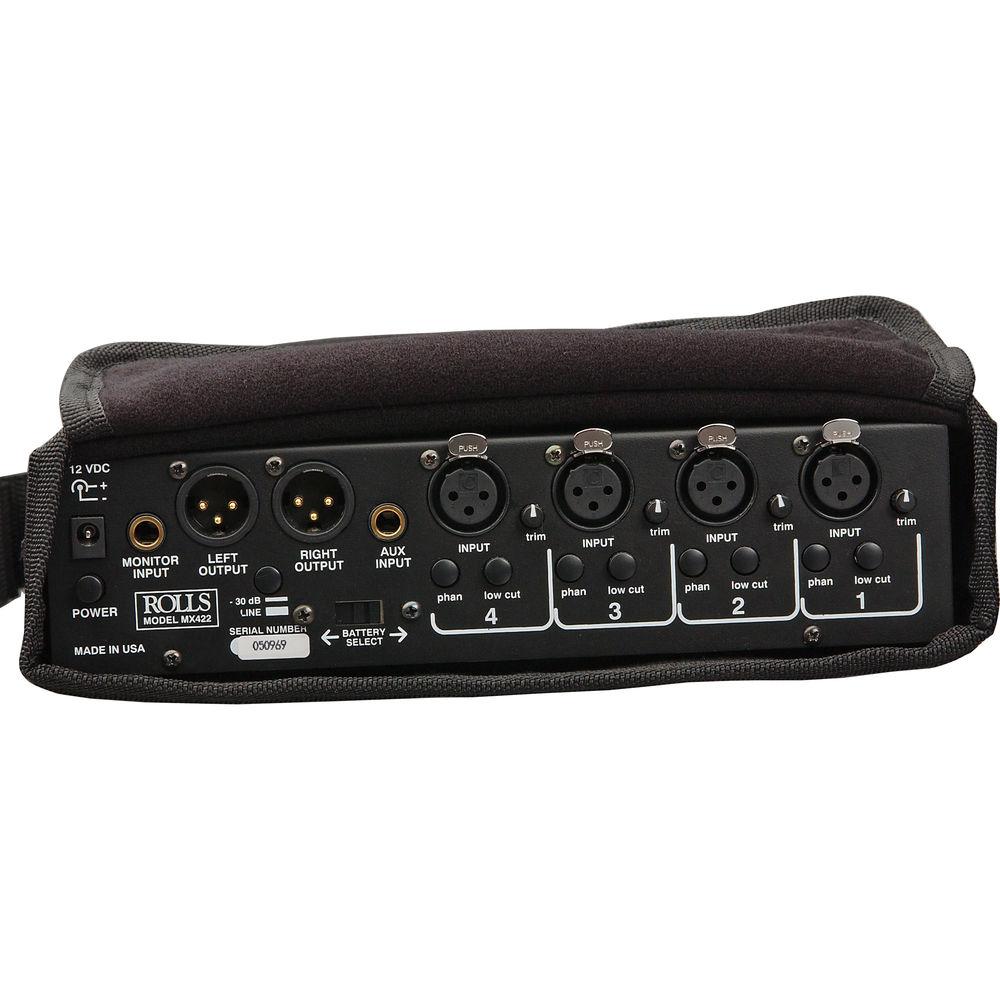 Rolls MX422 - 4 Channel Professional Field Audio Mixer, Rolls, MX422, 4, Channel, Professional, Field, Audio, Mixer