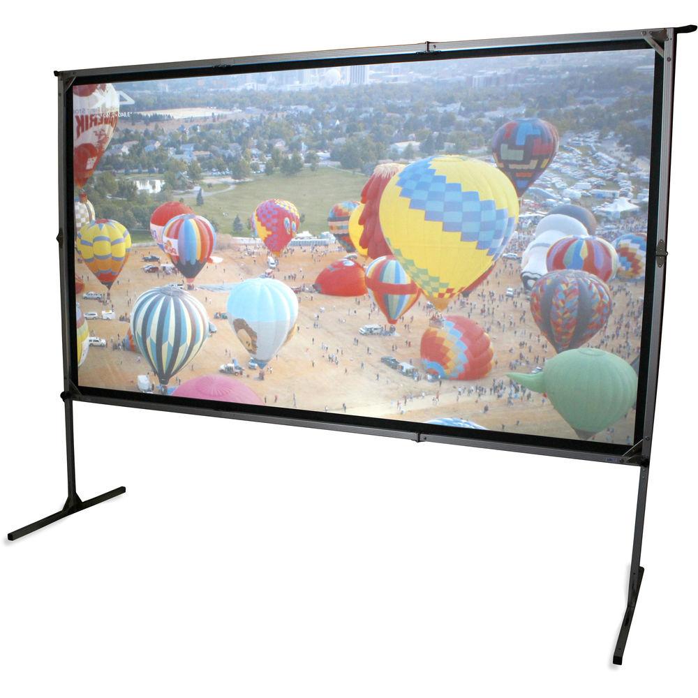 Elite Screens 120" Portable Outdoor Indoor Movie Theater Front and Rear Projector Screen