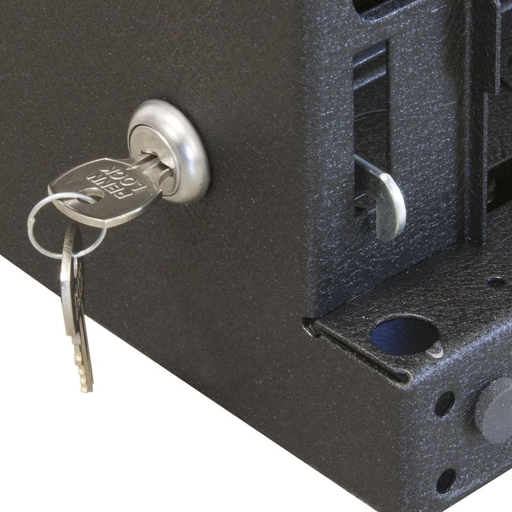 Lowell Manufacturing Rack-Sectional Wall Mount-12U, 23" Deep, 1-Pair Adjustable Rails