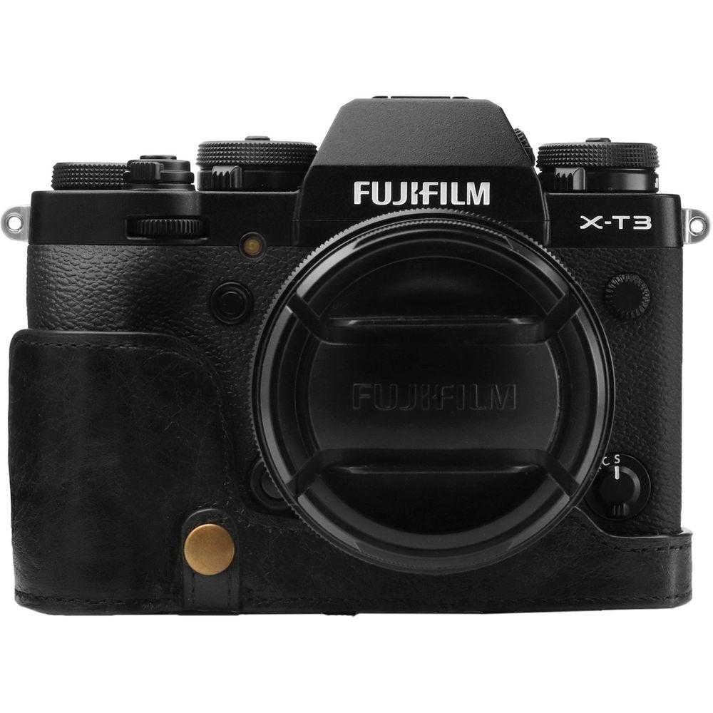 MegaGear Ever Ready Leather Case & Strap for Fujifilm X-T3 with XF 23, 56, or 18-55mm Lens