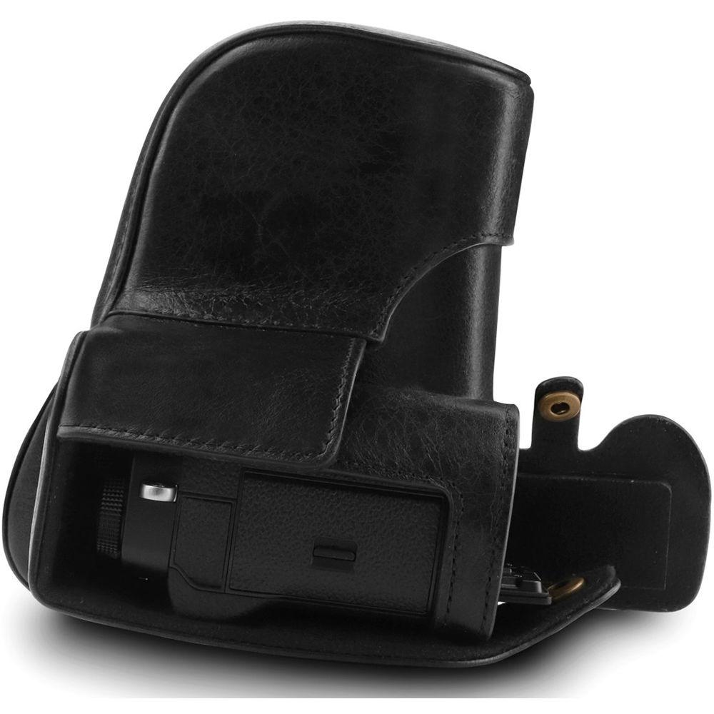 MegaGear Ever Ready Leather Case & Strap for Fujifilm X-T3 with XF 23, 56, or 18-55mm Lens