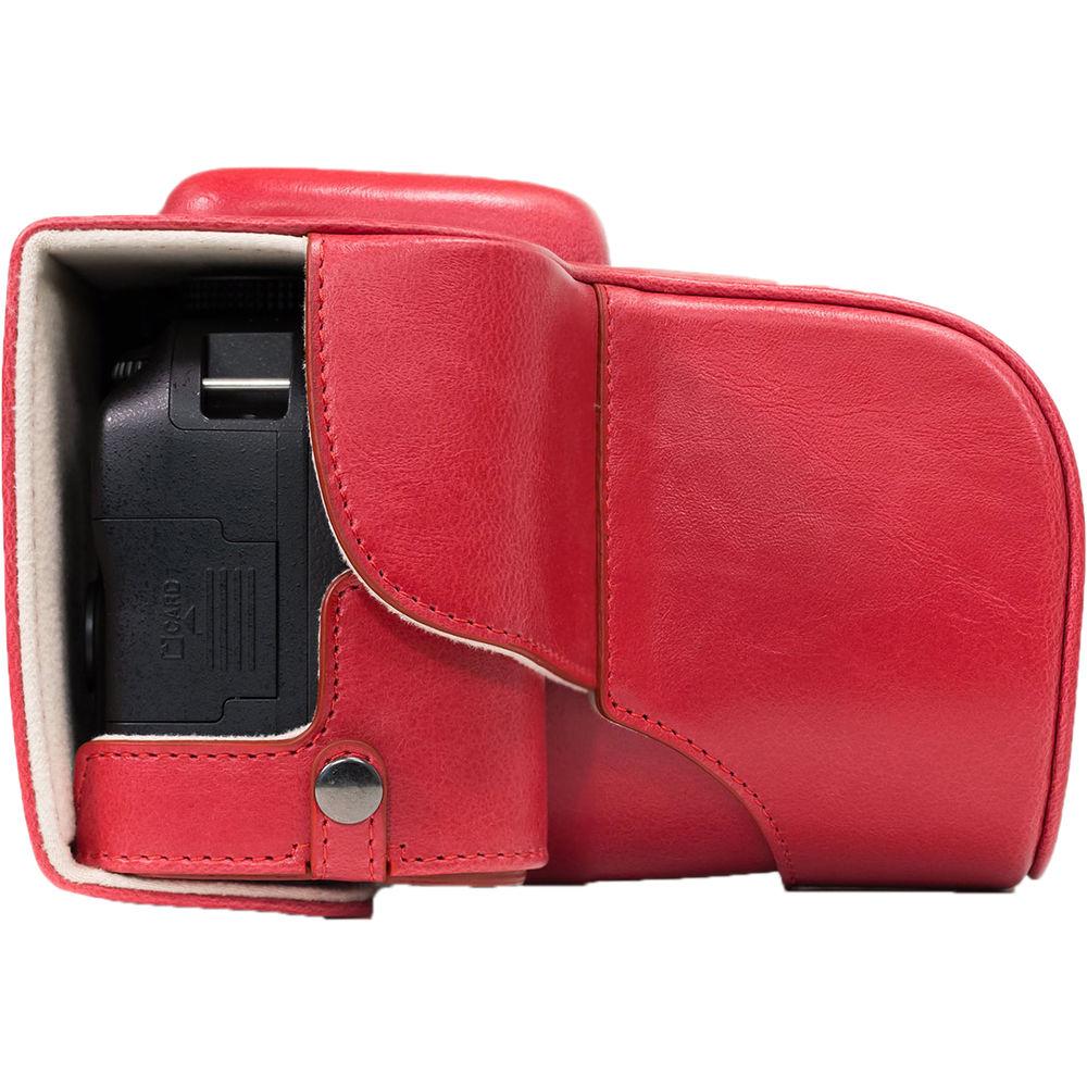 MegaGear Ever Ready PU Leather Case and Strap for Nikon D3400 with 18-55mm Lens