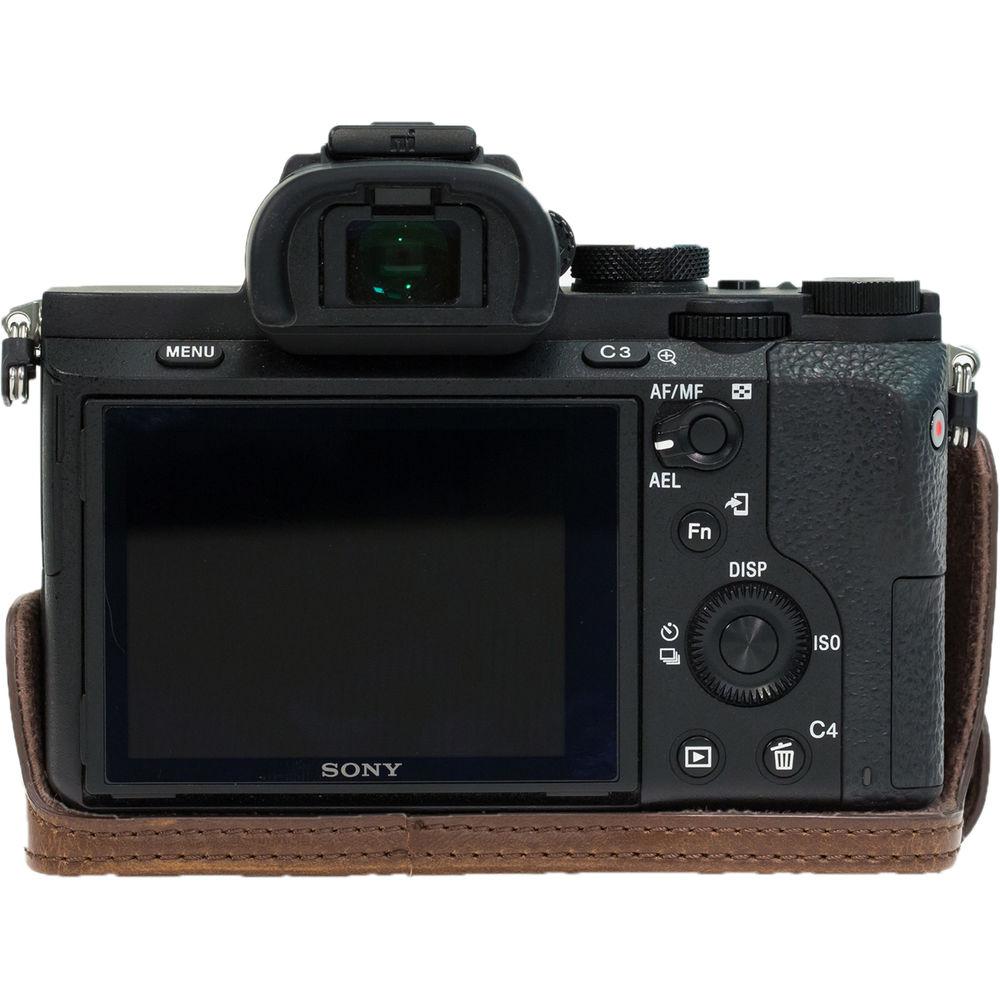 MegaGear Ever Ready PU Leather Case & Strap for a7S II, a7R II, a7 II with 28-70mm