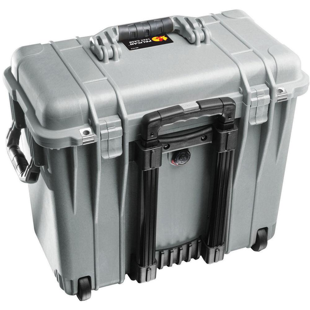 Pelican 1440 Wheeled Top Loader Case with Utility Padded Divider Set and Lid Organizer