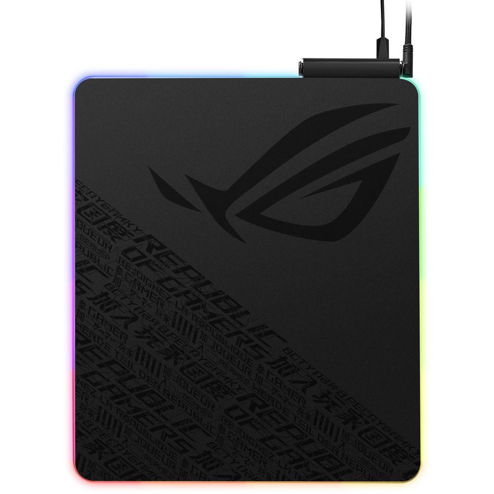 ASUS ROG Balteus Qi Wireless Charging RGB Hard Gaming Mouse Pad