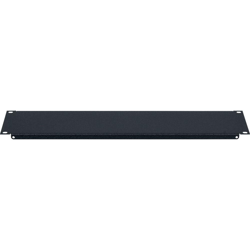 Lowell Manufacturing Rack Panel-Blank-2U, 16-Gauge Flanged Steel