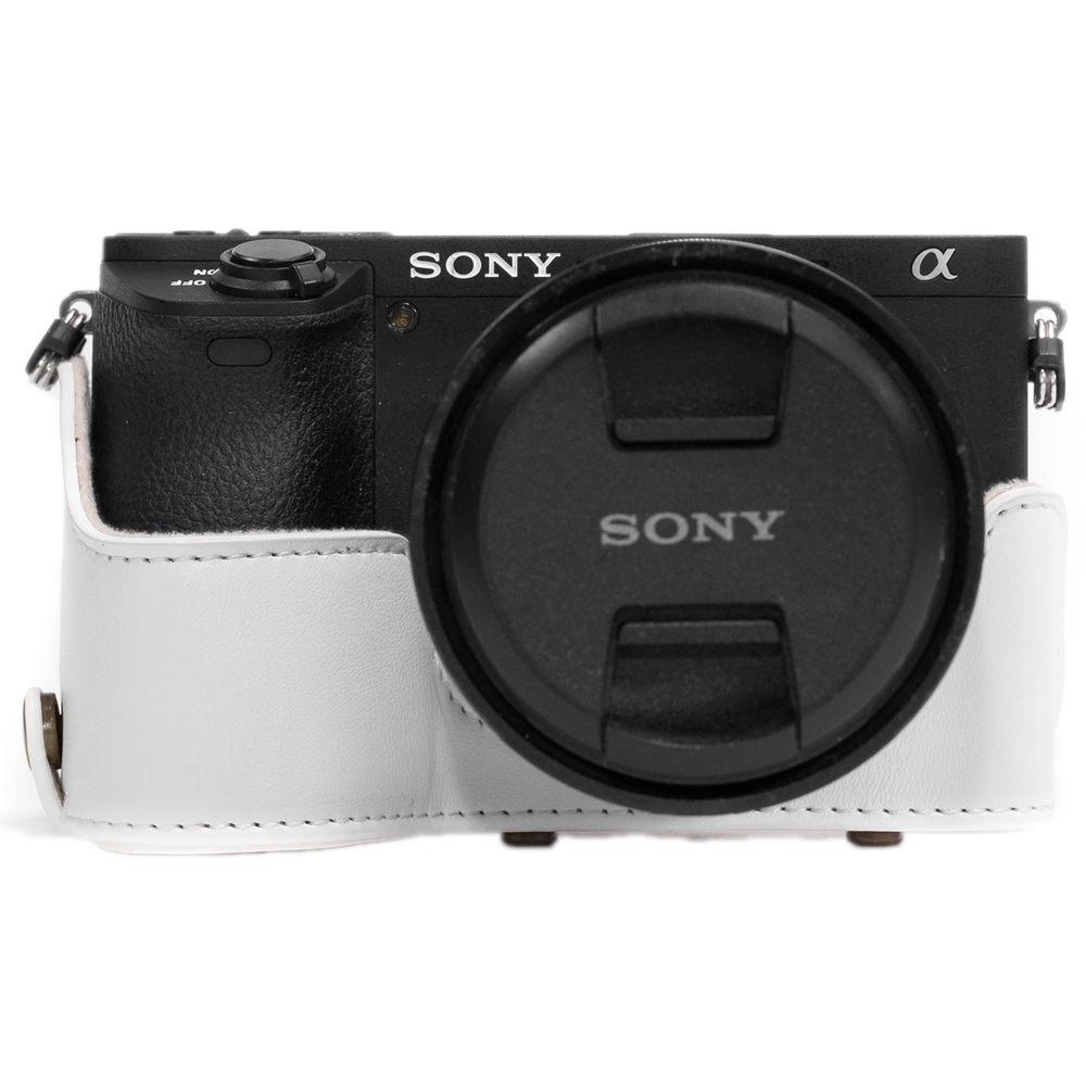 MegaGear Ever Ready PU Leather Case & Strap for Sony a6500 with 16-70mm Lens