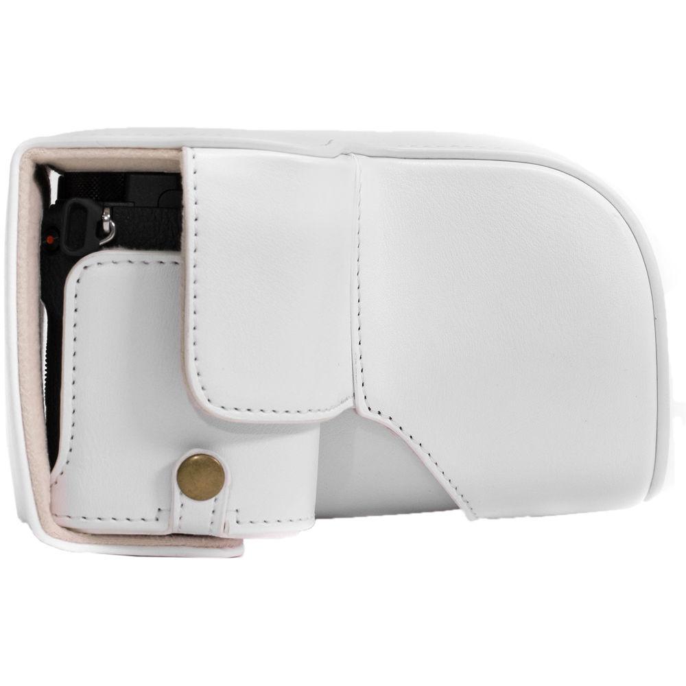 MegaGear Ever Ready PU Leather Case & Strap for Sony a6500 with 16-70mm Lens