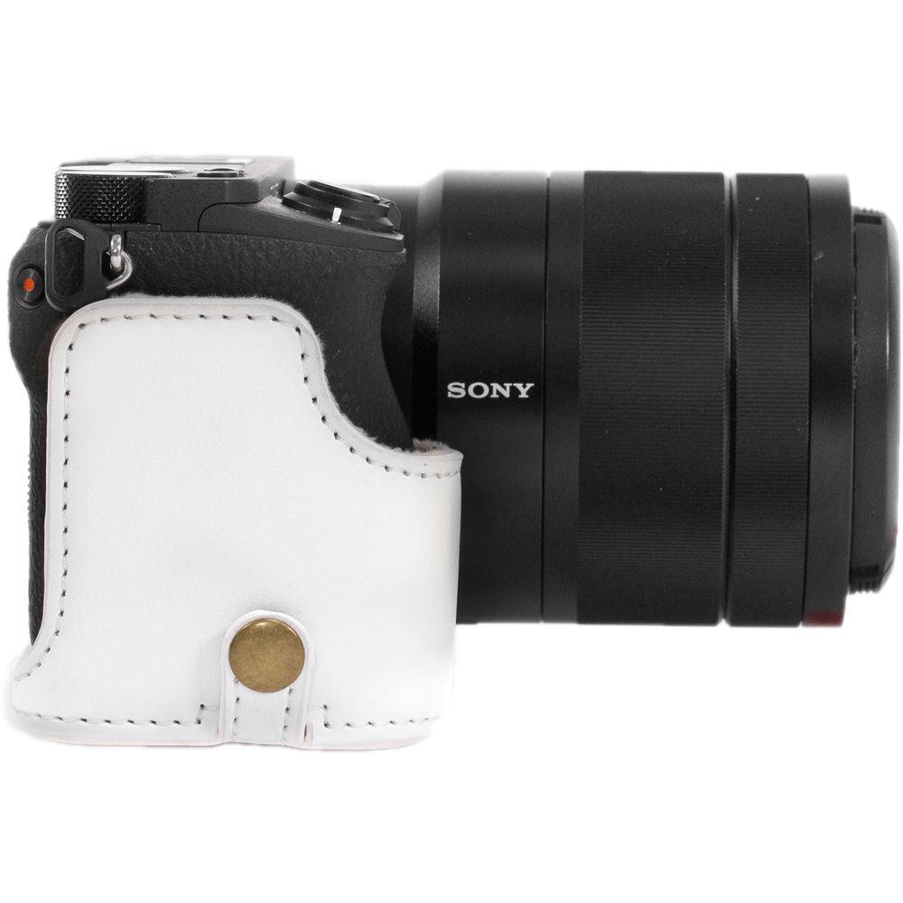 MegaGear Ever Ready PU Leather Case & Strap for Sony a6500 with 16-70mm Lens