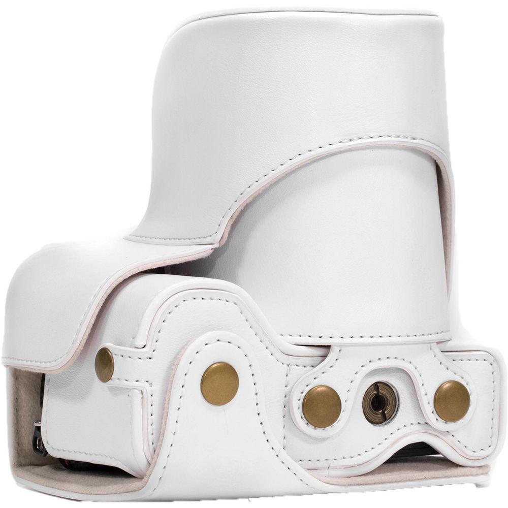 MegaGear Ever Ready PU Leather Case & Strap for Sony a6500 with 16-70mm Lens