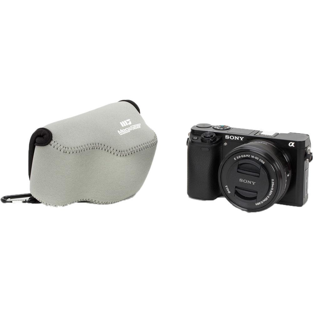 MegaGear Ultra-Light Neoprene Case for Sony Alpha NEX-5R, NEX-5N, or NEX-5 with 16-50mm