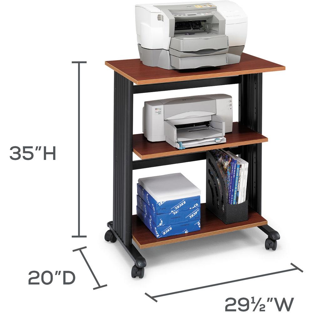 Safco Muv Three-Level Adjustable Printer Stand