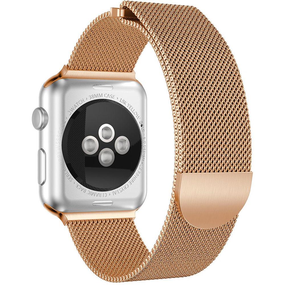 CASEPH Stainless Steel Mesh Band for 38mm 40mm Apple Watch