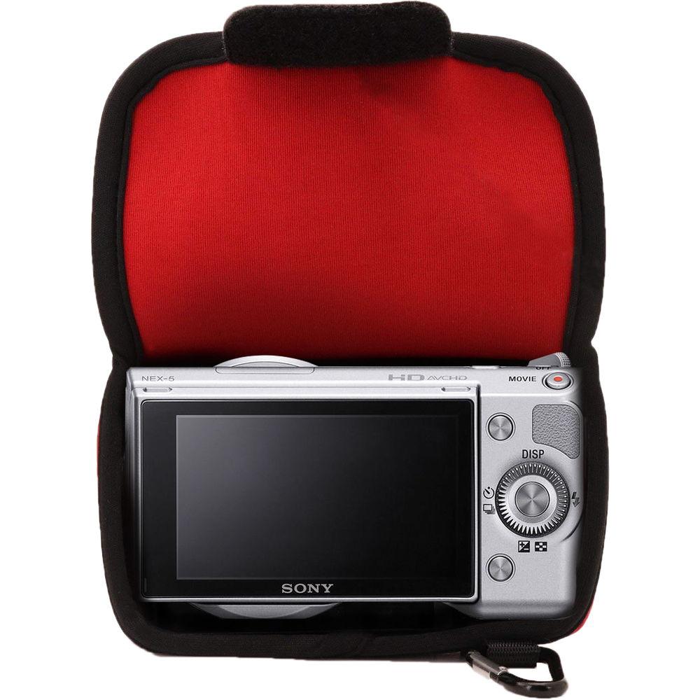 MegaGear Ultra-Light Neoprene Case for Sony Alpha NEX-5R, NEX-5N, or NEX-5 with 16-50mm