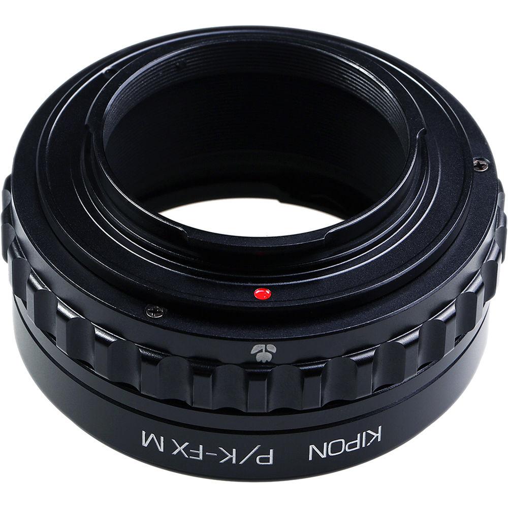 KIPON Lens Mount Adapter for Pentax K Lens to FUJIFILM X-Mount Camera with Helicoid Adapter