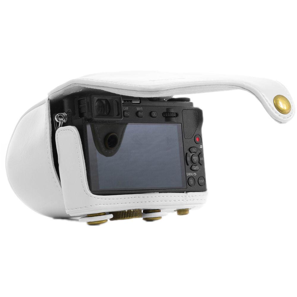MegaGear Ever Ready PU Leather Case and Strap for Panasonic LUMIX DMC-GM1 with 12-32mm Lens
