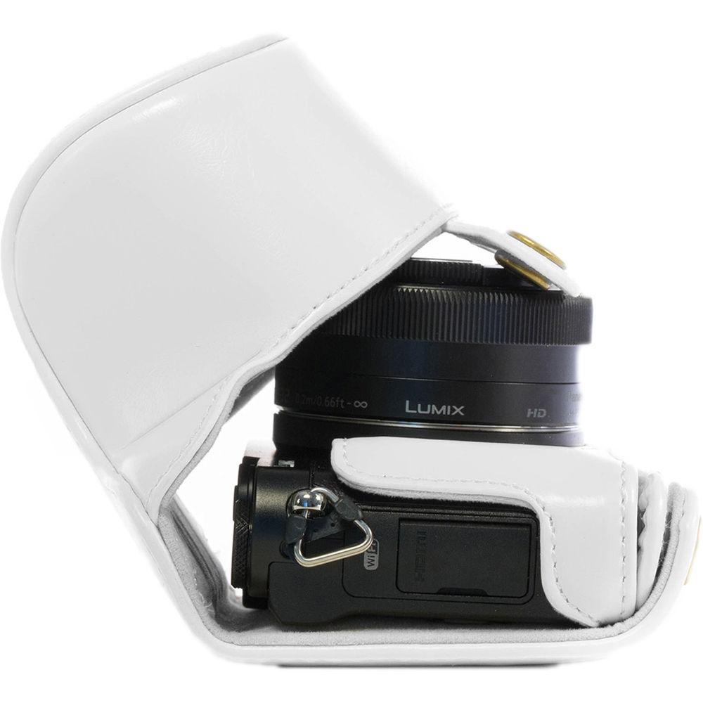 MegaGear Ever Ready PU Leather Case and Strap for Panasonic LUMIX DMC-GM1 with 12-32mm Lens