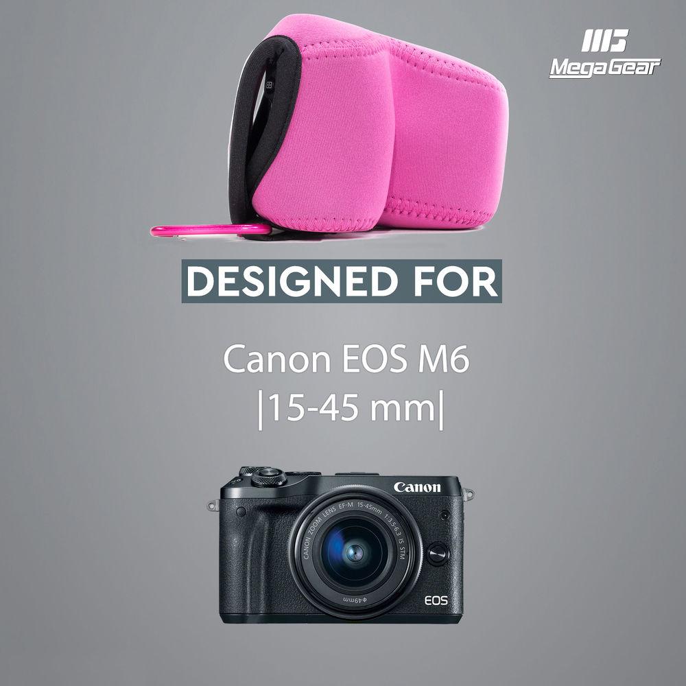 MegaGear Ultra-Light Neoprene Case for Canon EOS M6 with 15-45mm