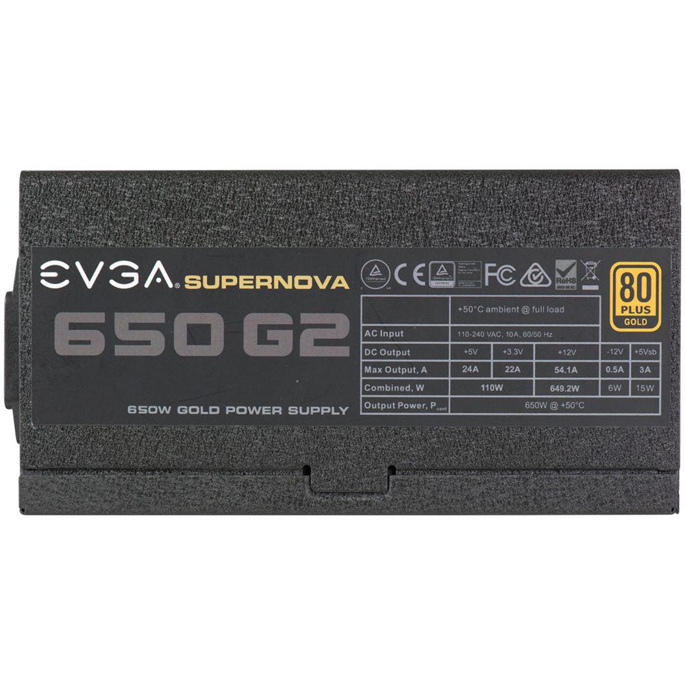 EVGA SuperNOVA 650 G2 650W 80 Plus Gold Modular Power Supply, EVGA, SuperNOVA, 650, G2, 650W, 80, Plus, Gold, Modular, Power, Supply