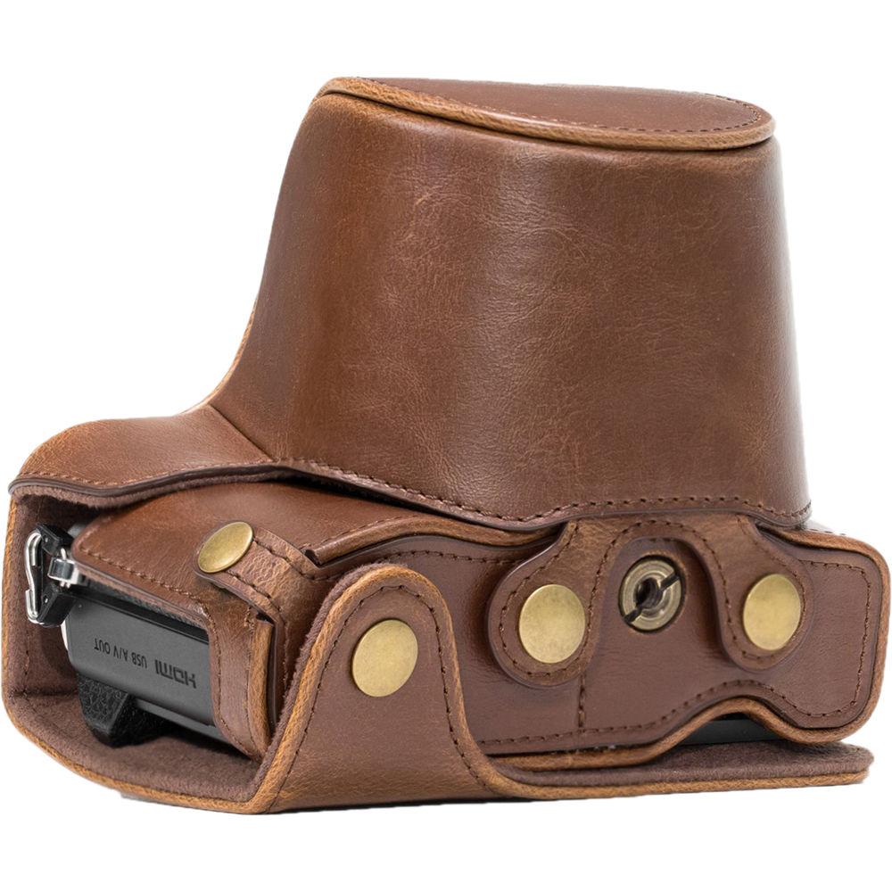 MegaGear Ever Ready PU Leather Case and Strap for Olympus OM-D E-M10 Mark II with 14-42mm Lens