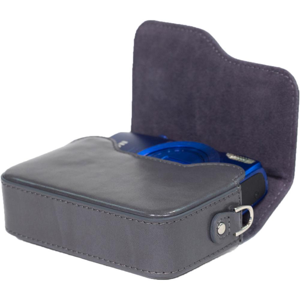 MegaGear Leather Case with Strap for Select Canon PowerShot Cameras