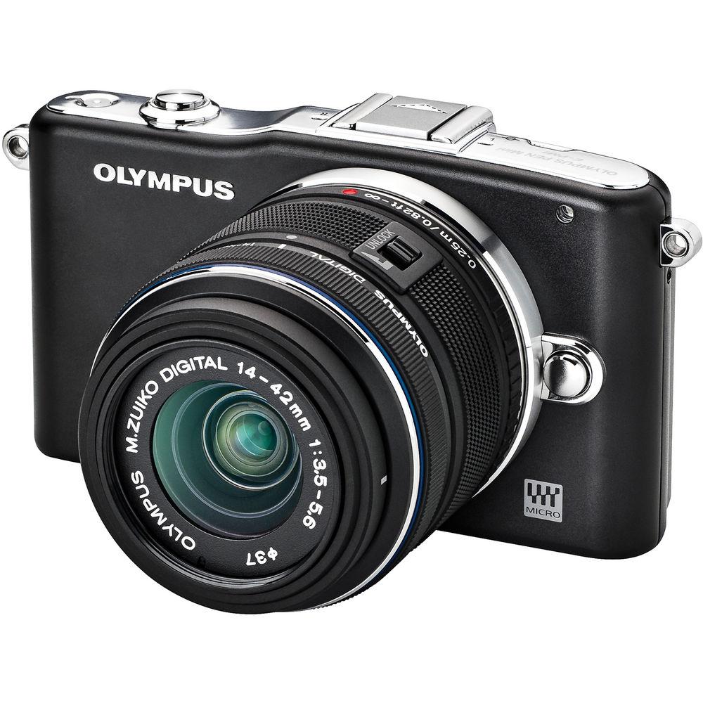 Olympus E-PM1 Mirrorless Micro Four Thirds Digital Camera with 14-42mm II Lens - Refurbished