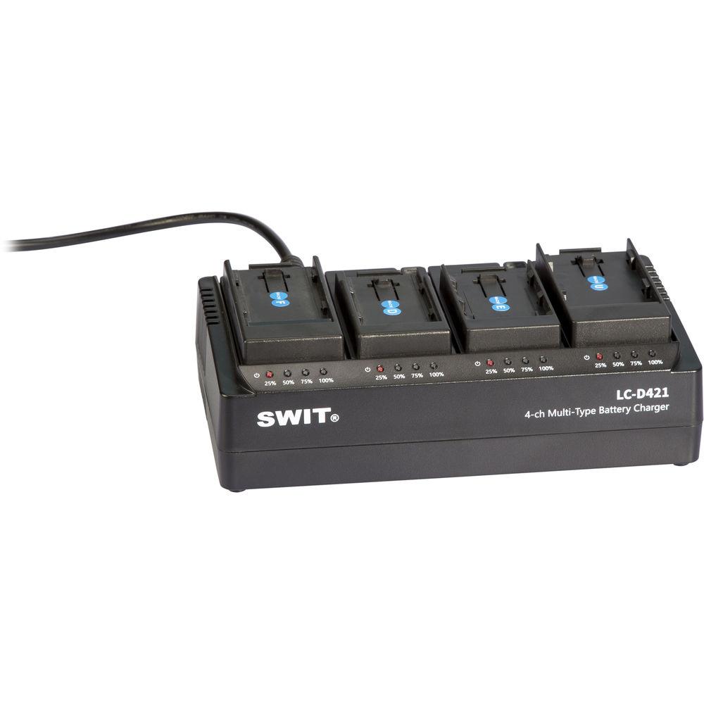 SWIT 4-Ch Simultanoues Chager For The Swit S-8PE6 And Canon LP-E6 Canon 5D 7D