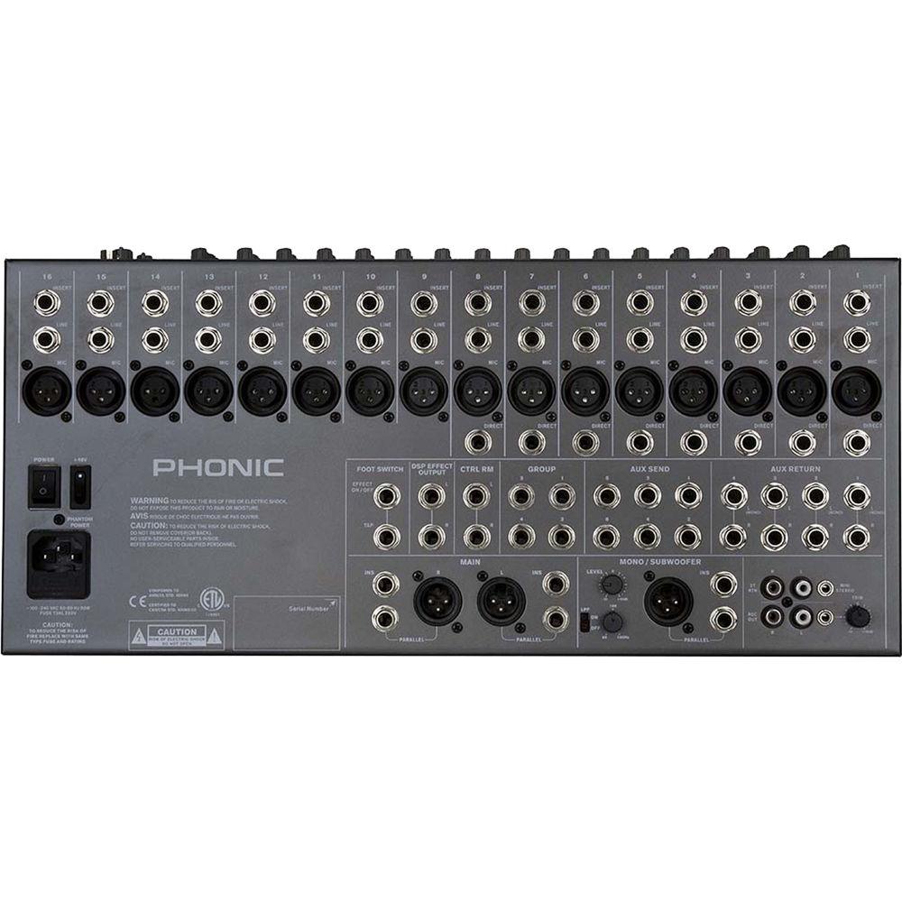 Phonic Sonic Station 16 Recording Mixer with Dual-Position I O Pod & DFX, Phonic, Sonic, Station, 16, Recording, Mixer, with, Dual-Position, I, O, Pod, &, DFX