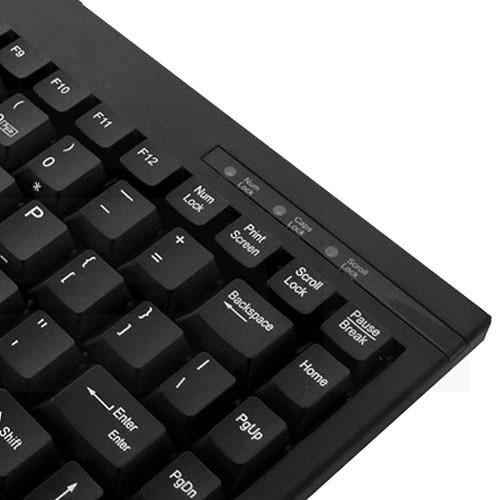 Adesso Mini Keyboard with Embedded Numeric Keypad - USB