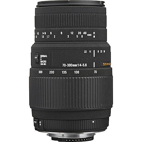 Sigma 70-300mm f 4-5.6 DG Autofocus Lens for Nikon F Mount Cameras