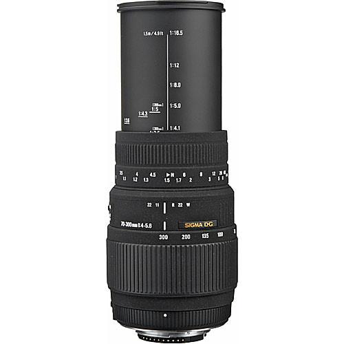 Sigma 70-300mm f 4-5.6 DG Autofocus Lens for Nikon F Mount Cameras
