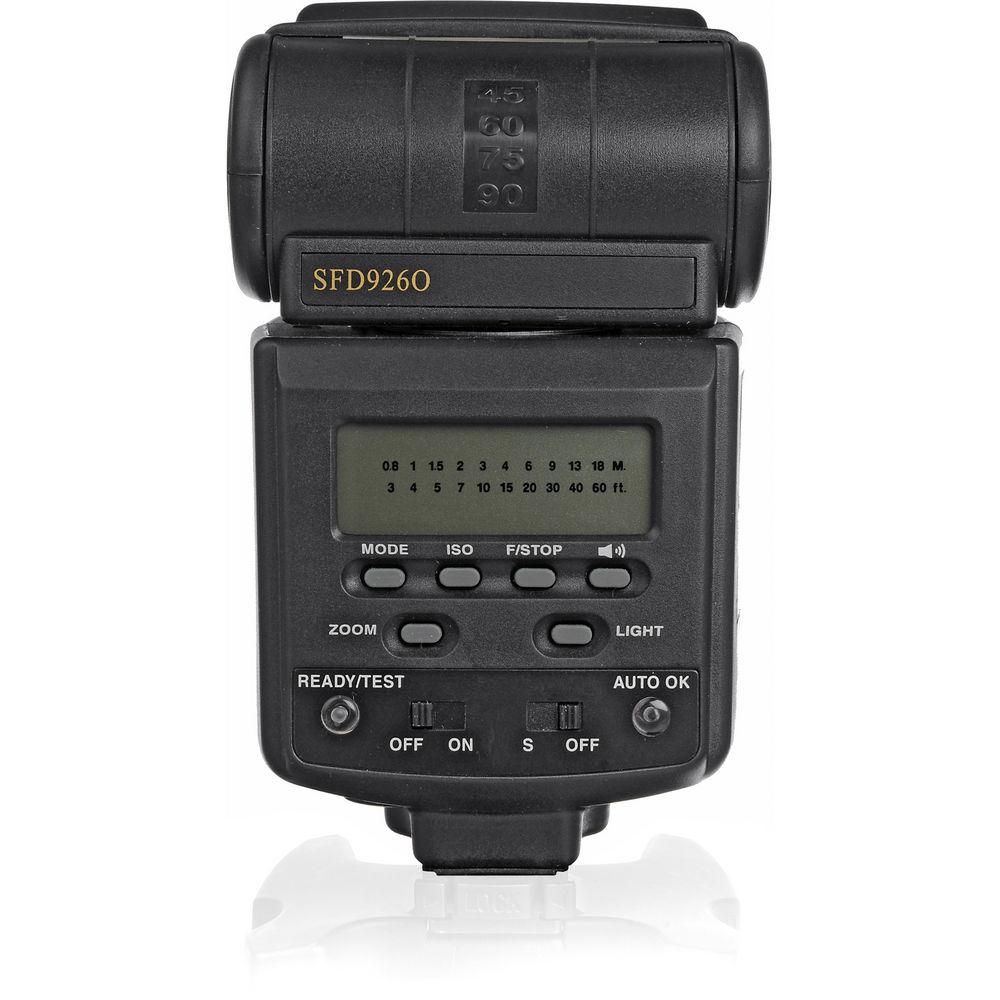 Bower SFD926N Power Zoom Flash for Nikon Cameras