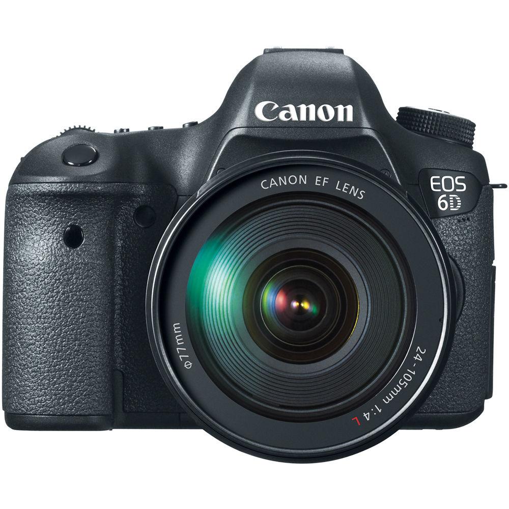 Canon EOS 6D DSLR Camera with 24-105mm f 4L Lens
