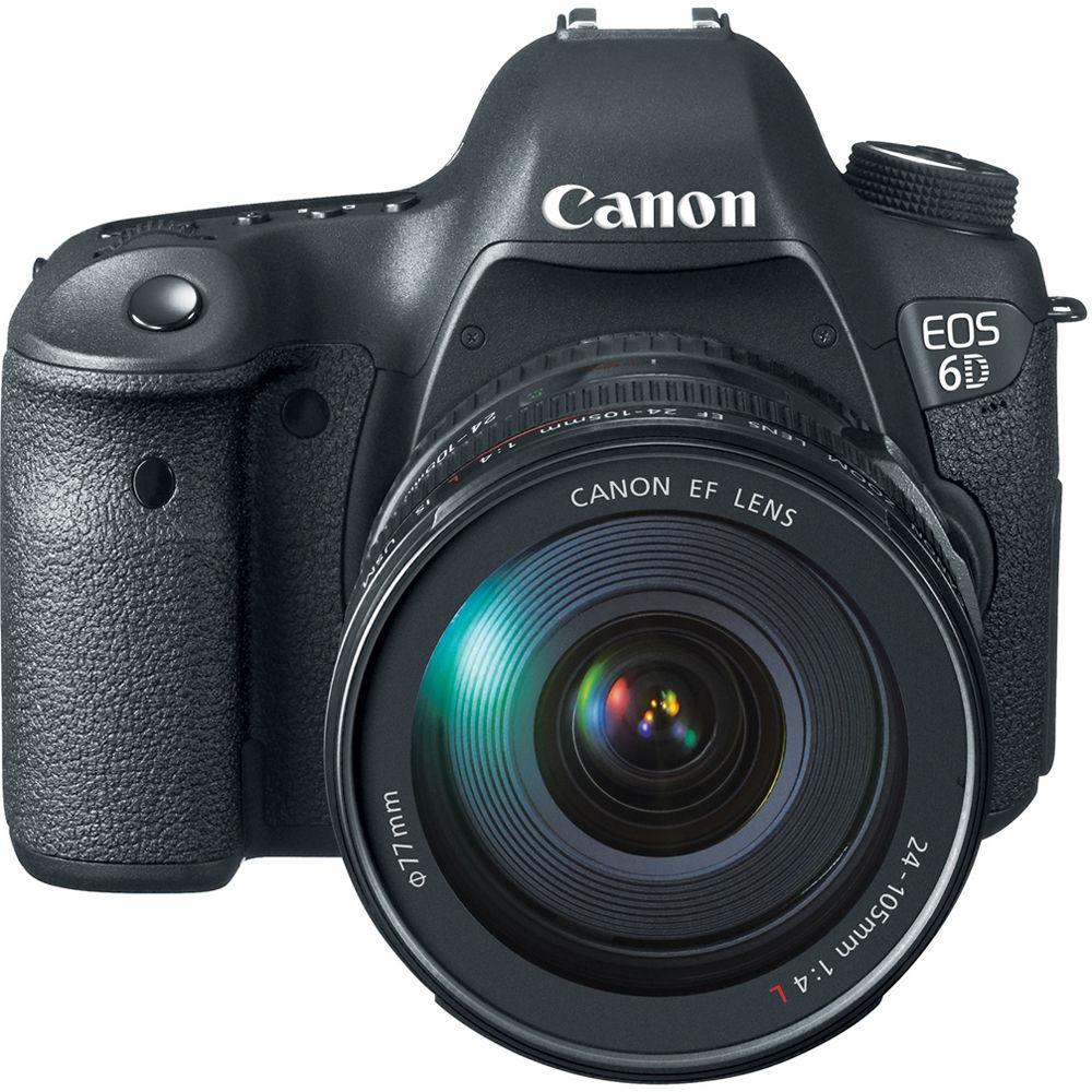 Canon EOS 6D DSLR Camera with 24-105mm f 4L Lens