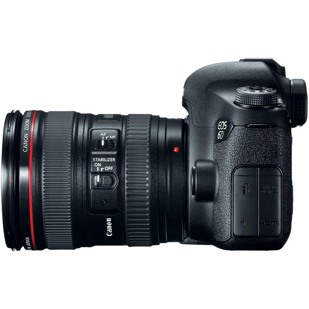 Canon EOS 6D DSLR Camera with 24-105mm f 4L Lens