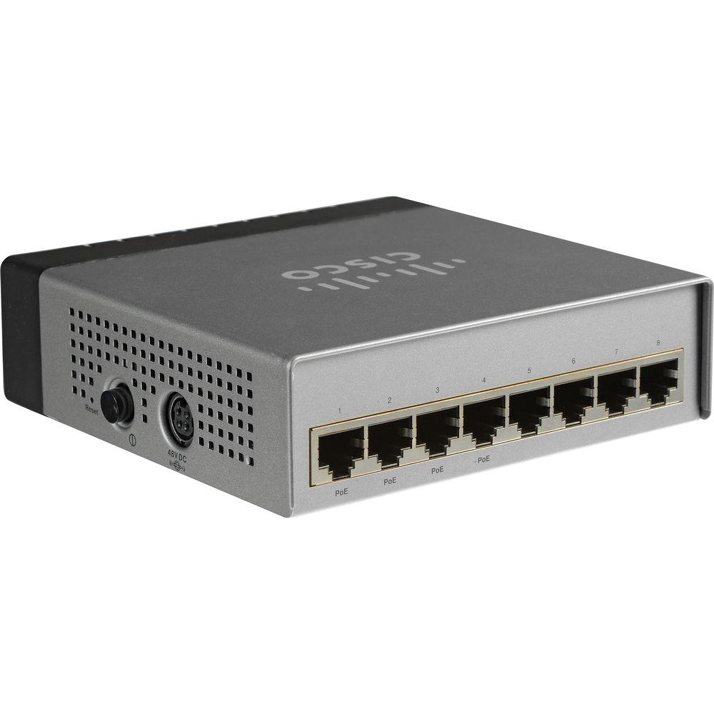 Cisco SG200-08P 8-Port 10 100 1000 Gigabit PoE Smart Switch, Cisco, SG200-08P, 8-Port, 10, 100, 1000, Gigabit, PoE, Smart, Switch