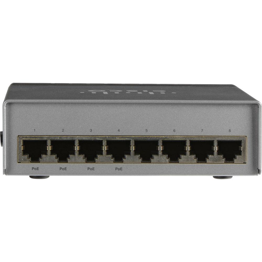 Cisco SG200-08P 8-Port 10 100 1000 Gigabit PoE Smart Switch