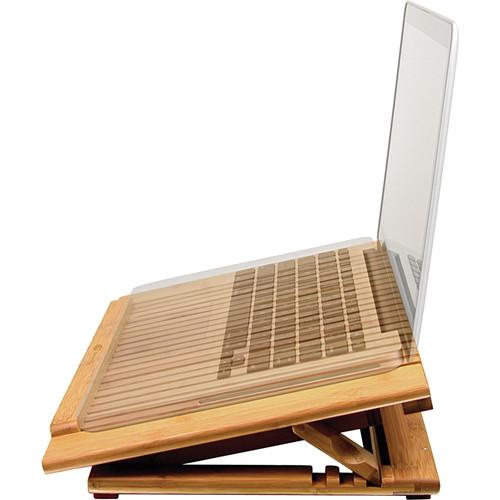 Macally Adjustable Bamboo Cooling Stand, Macally, Adjustable, Bamboo, Cooling, Stand