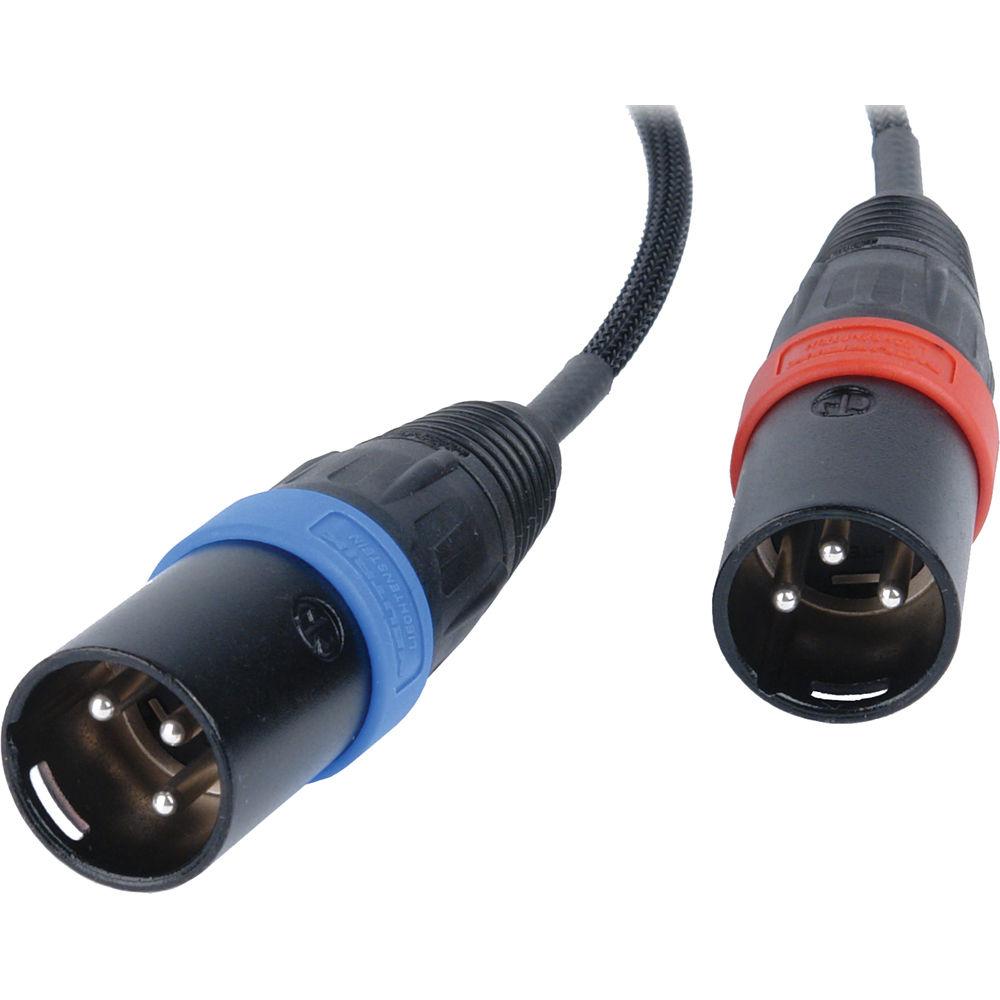 Remote Audio TA5F Y Cable to Two XLR-3M, Left and Right for Zaxcom QRX100 - 18"