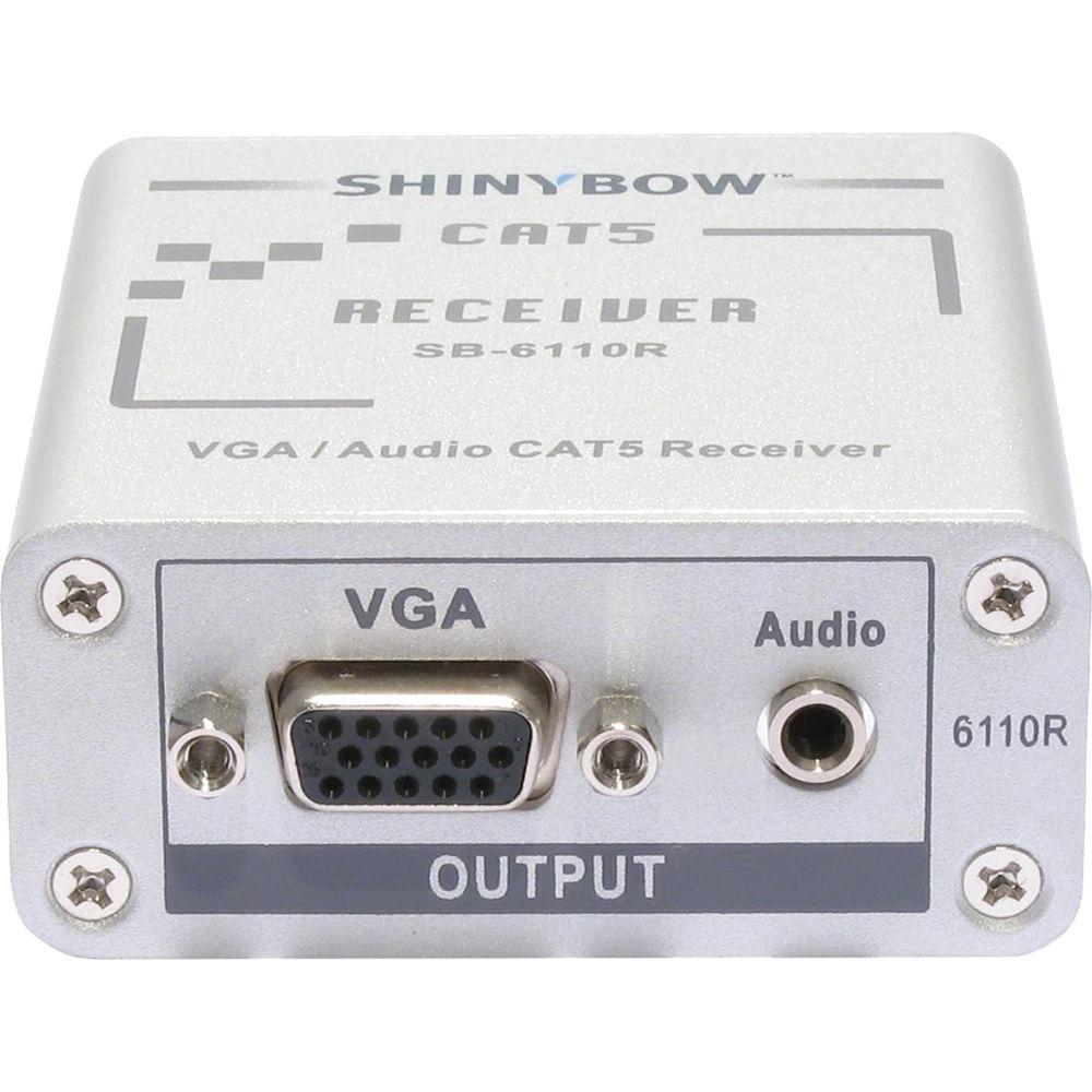 Shinybow SB-6110R CAT5 VGA RGBHV HDTV Stereo Audio Receiver