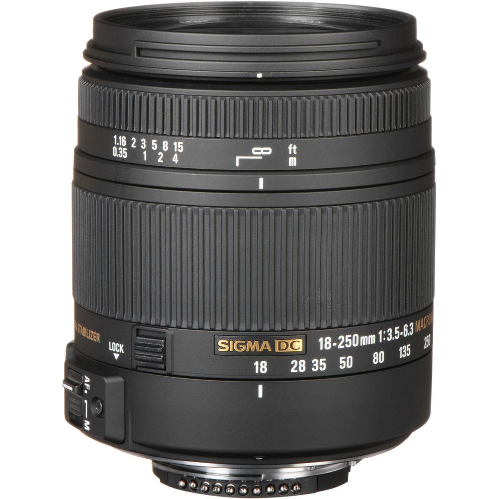 Sigma 18-250mm F3.5-6.3 DC Macro OS HSM for Nikon F Mount