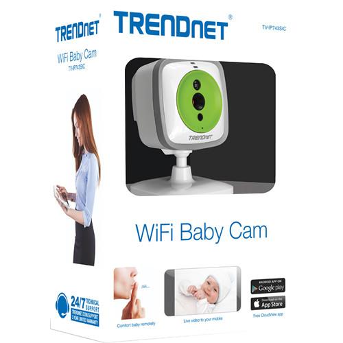 TRENDnet TV-IP743SIC Wi-Fi Baby Cam, TRENDnet, TV-IP743SIC, Wi-Fi, Baby, Cam