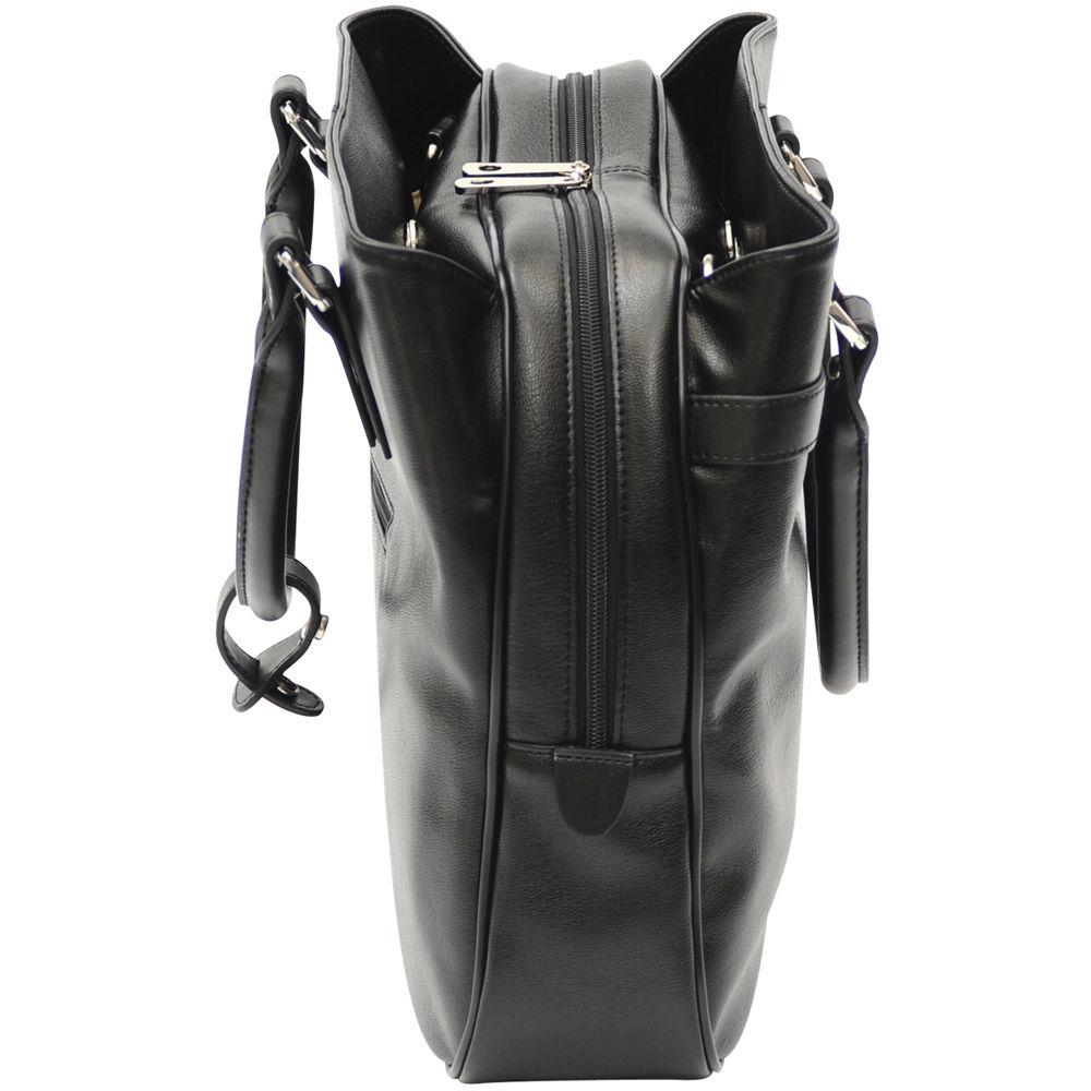 Jill-E Designs Laptop Career Bag - Black Leather