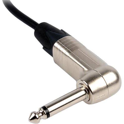 Remote Audio CAX3F1 4MMRA 3-Pin XLR Female to Angled 1 4" Mono Male Cable