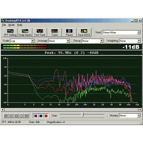 4 Pockets Desktop RTA Real Time Sound Analyzer