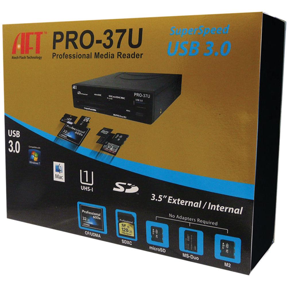 Atech Flash Technology PRO-37U USB 3.1 Gen 1 3.5" Internal Media Card Reader